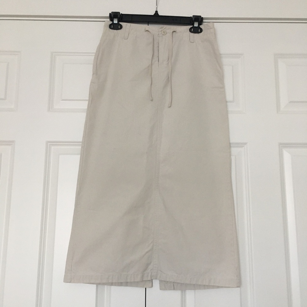 Old Navy Long Khaki Skirt